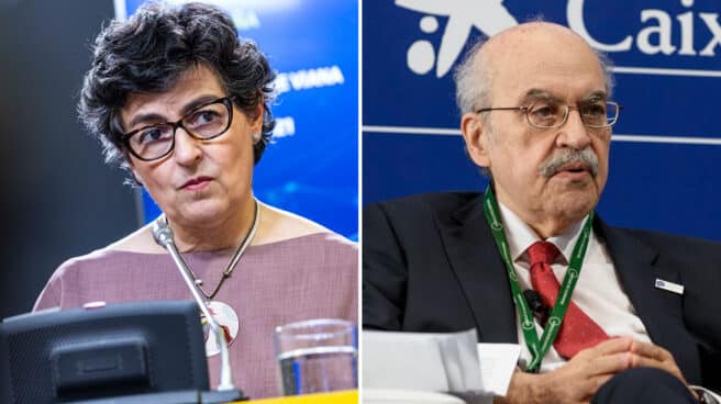 laya-tribunal-cuentas-cartas-apoyo-mas-colell La ministra González Laya y el ex 'conseller' Andreu Mas-Colell.