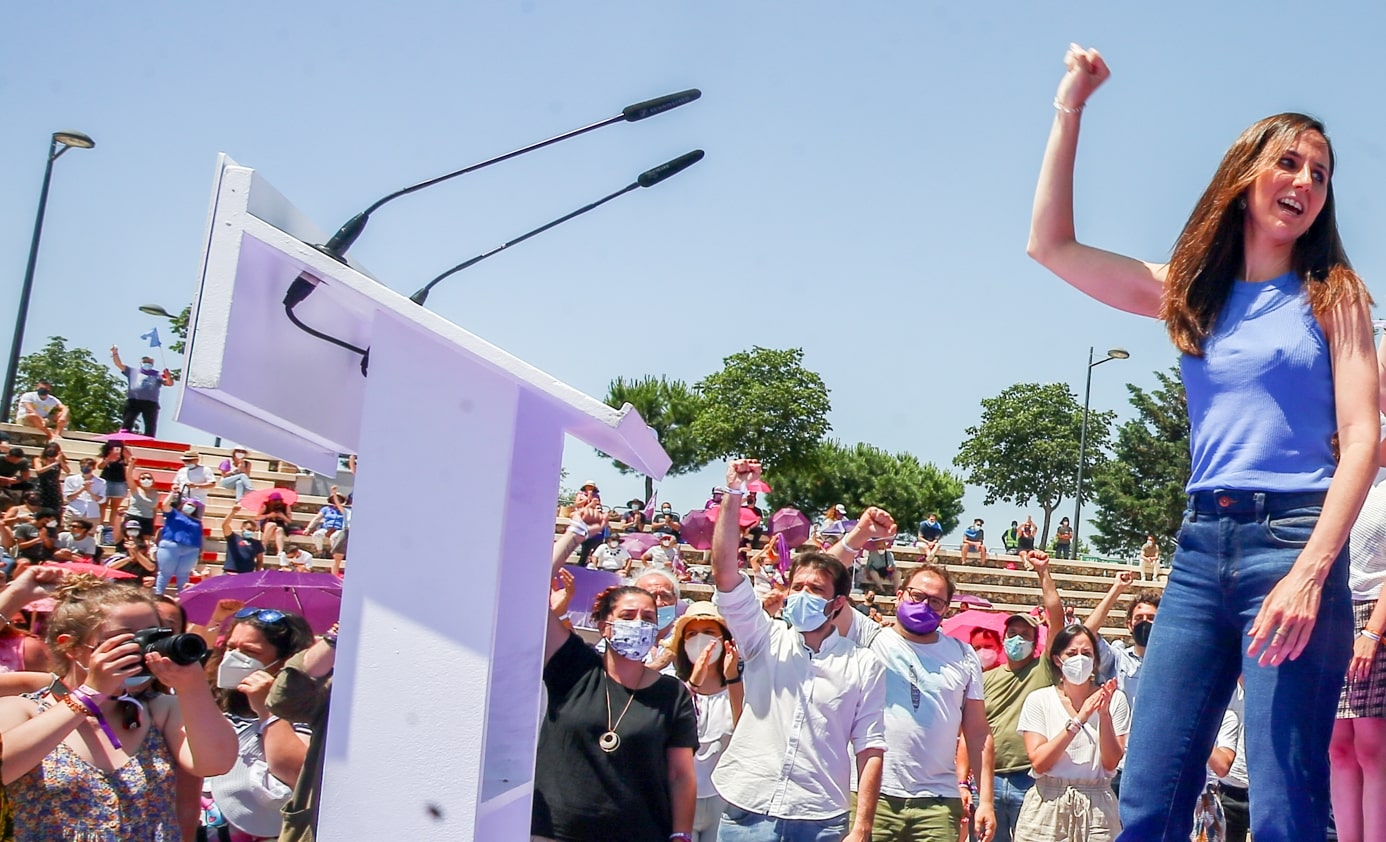 La ministra Ione Belarra, el día que fue proclamada secretaria general de Podemos.