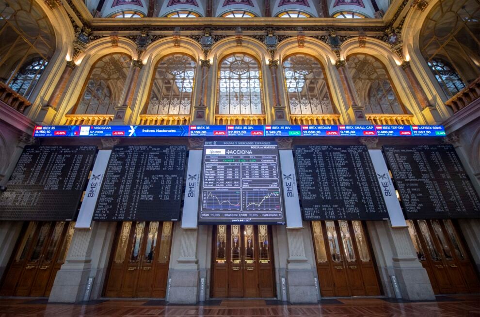 Imagen del interior de la Bolsa de Madrid.