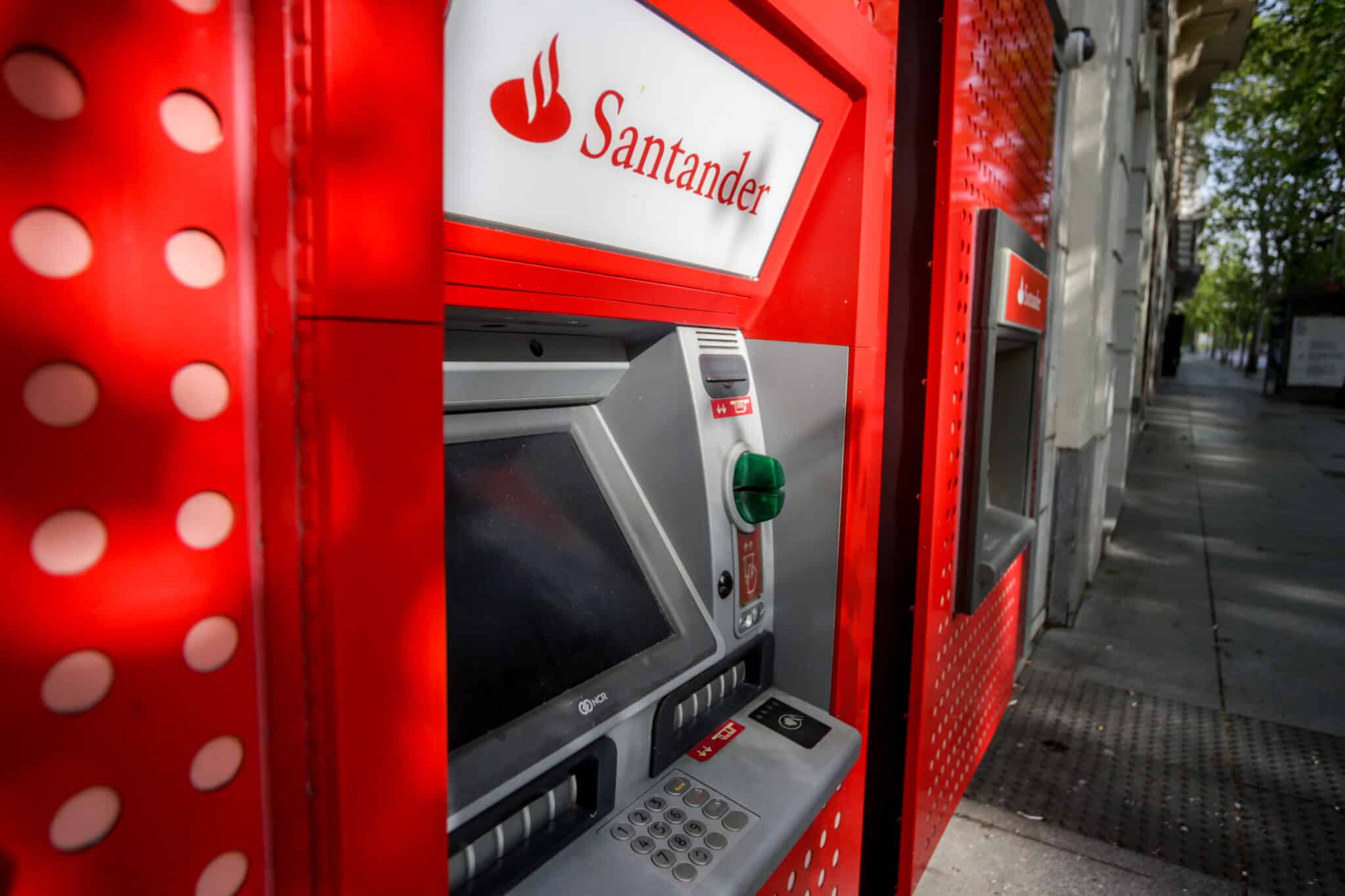 Un cajero del Banco Santander.