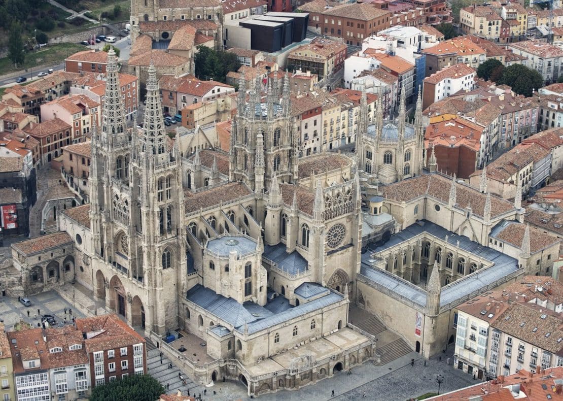 Imagen aérea de la Catedral de Burgos