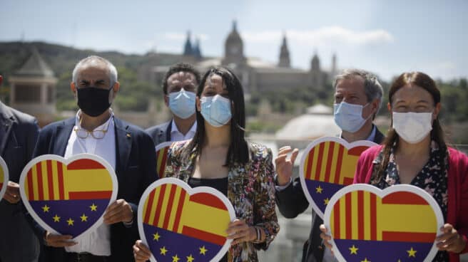 Inés Arrimadas junto a algunos miembros del Comité Ejecutivo de Ciudadanos.