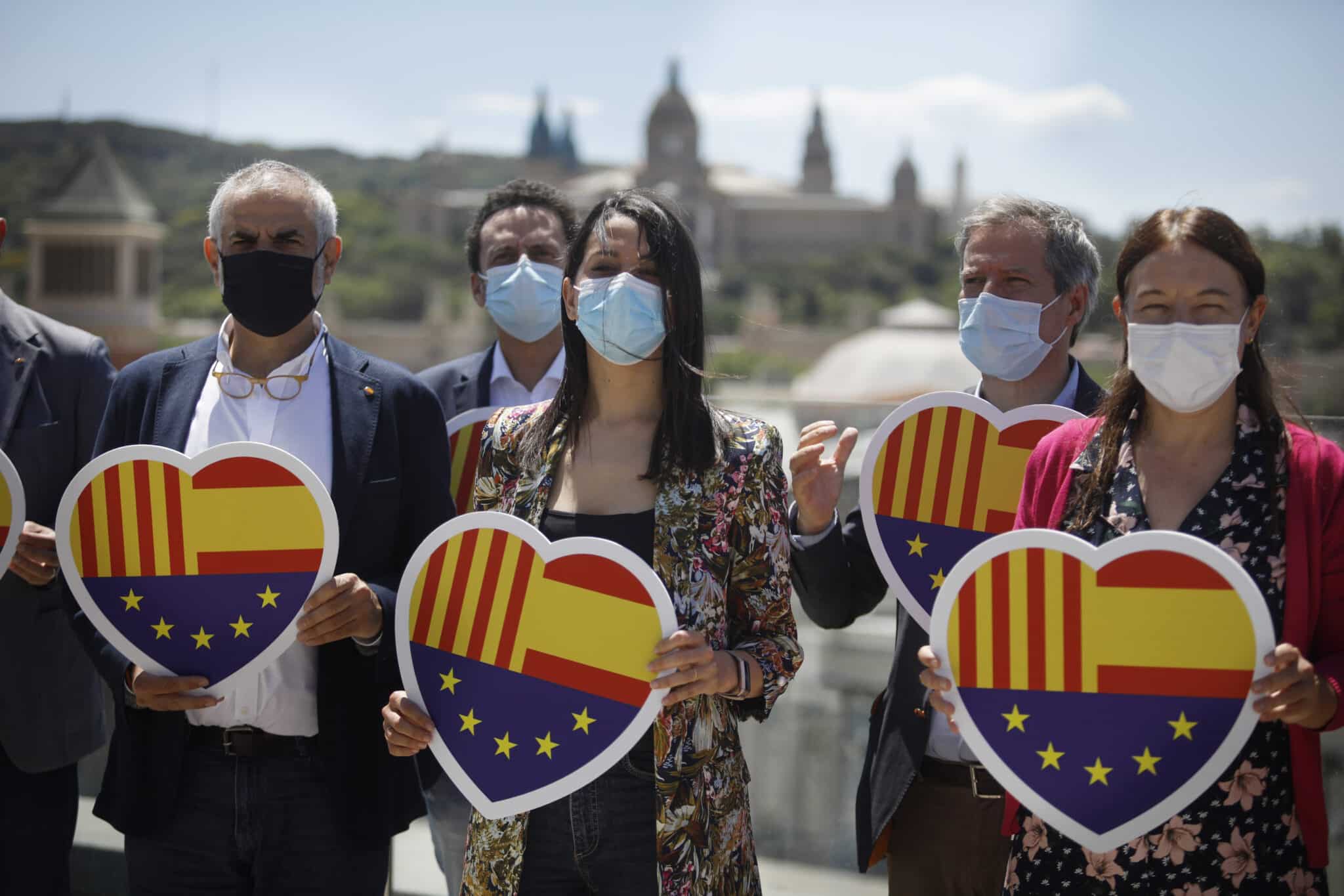 Inés Arrimadas junto a algunos miembros del Comité Ejecutivo de Ciudadanos.