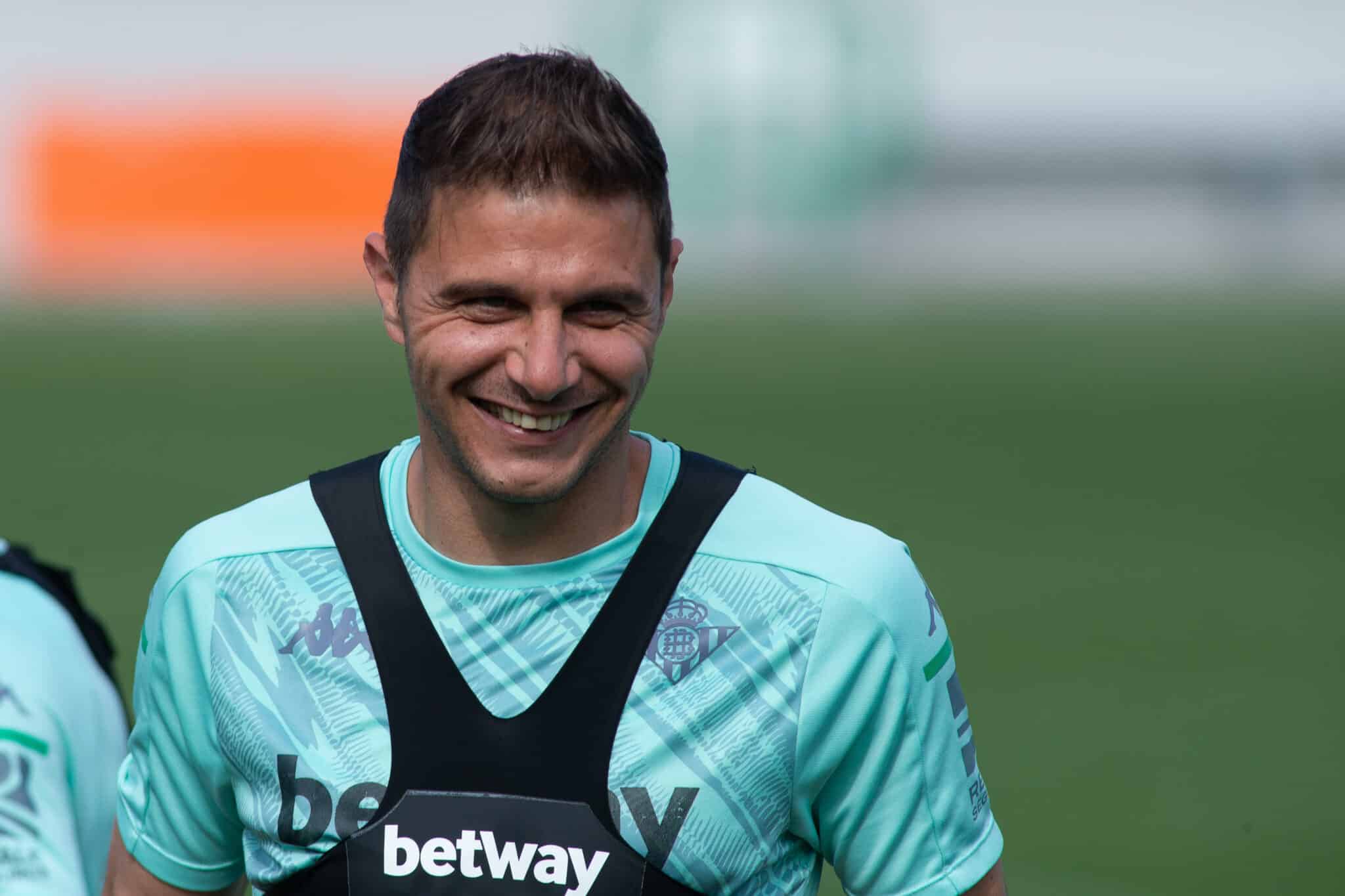 Joaquín Sánchez durante un entrenamiento del Real Betis