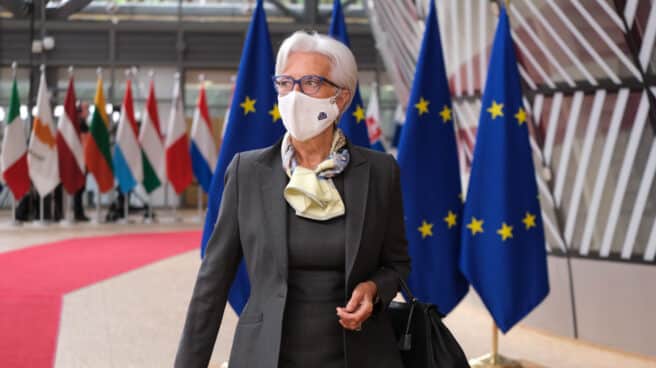 Lagarde ha anunciado la intención del supervisor europeo con respecto al dividendo de la banca. La presidenta del BCE, Christine Lagarde.