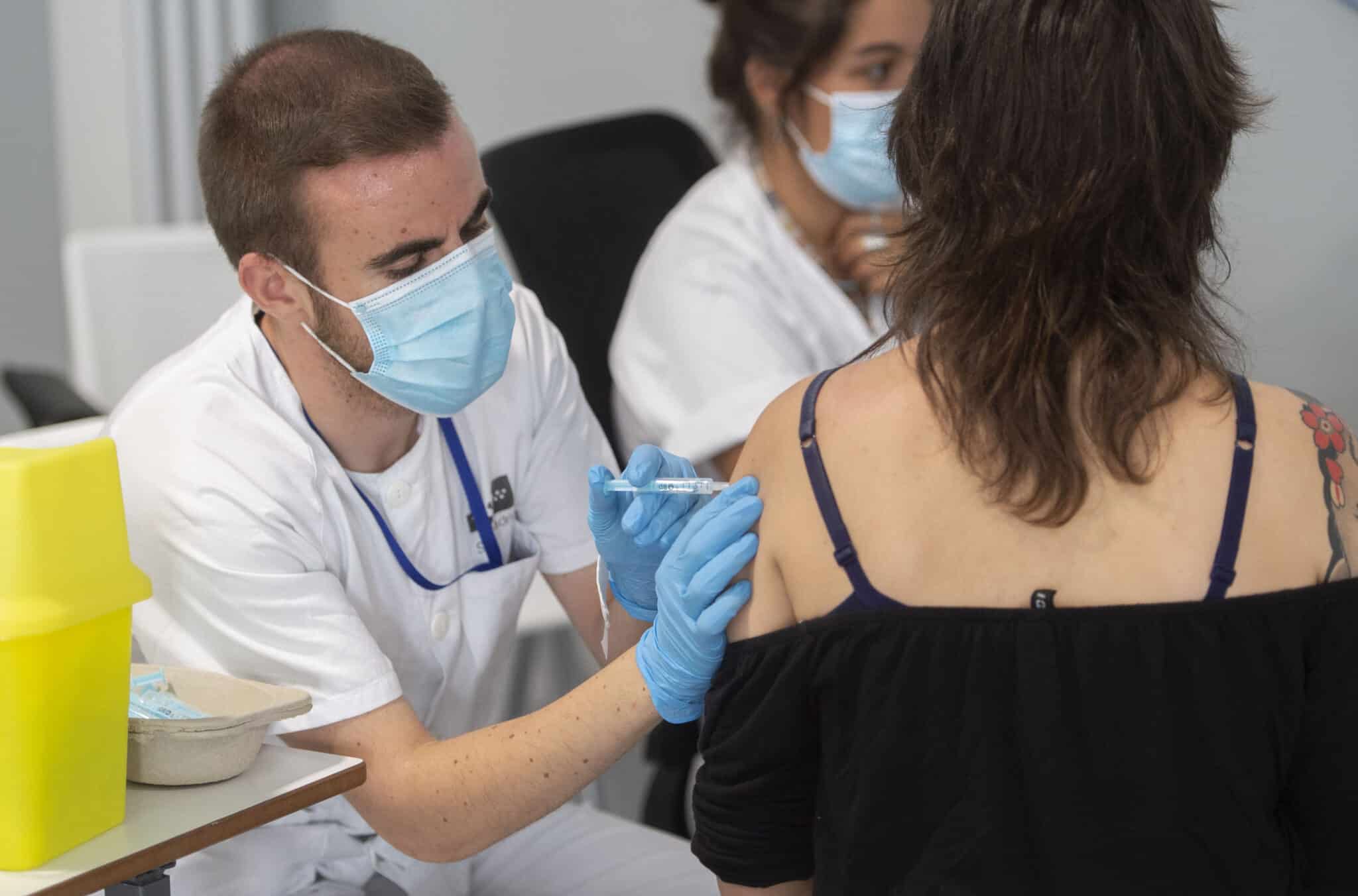 Vacunación en Madrid.