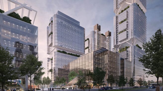 Imagen de los edificios de Madrid Nuevo Norte.