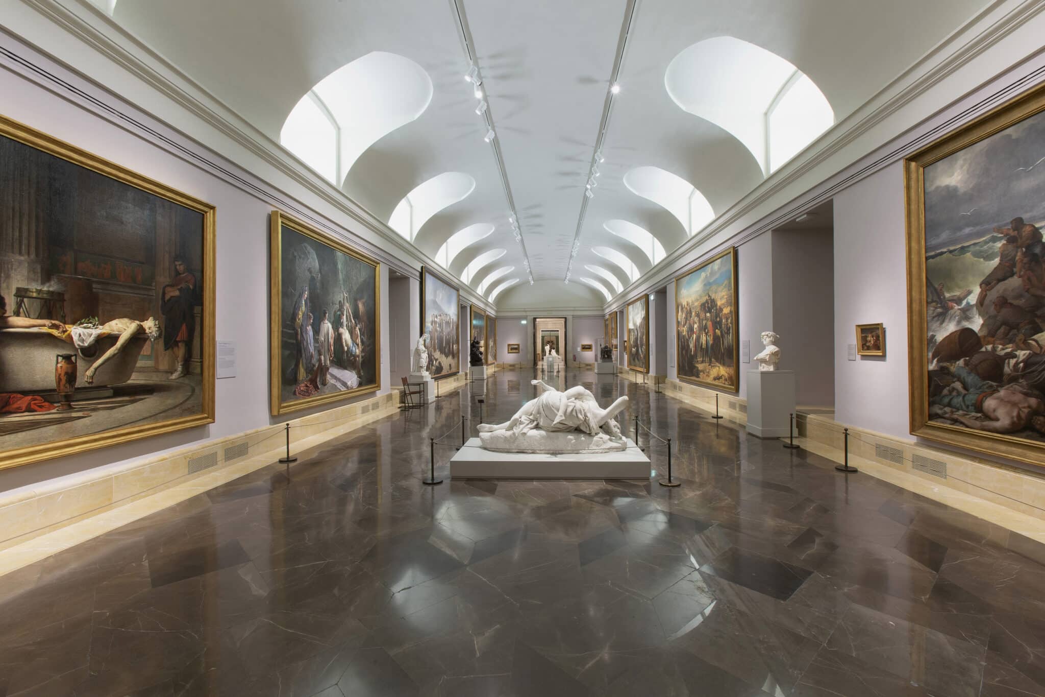 Sala 75 del Museo Nacional del Prado después de la reordenación de la colección del siglo XIX