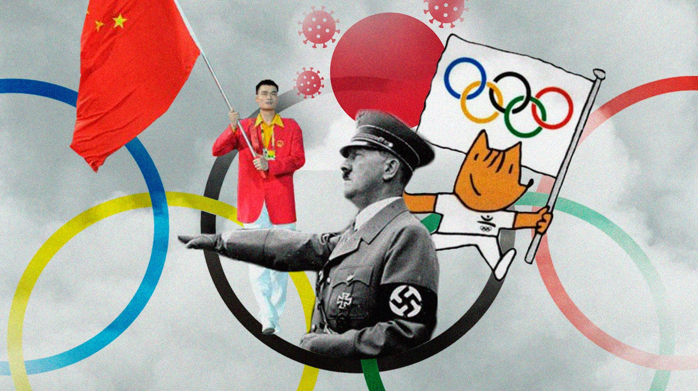 Collage de la geopólita de los juegos olímpicos