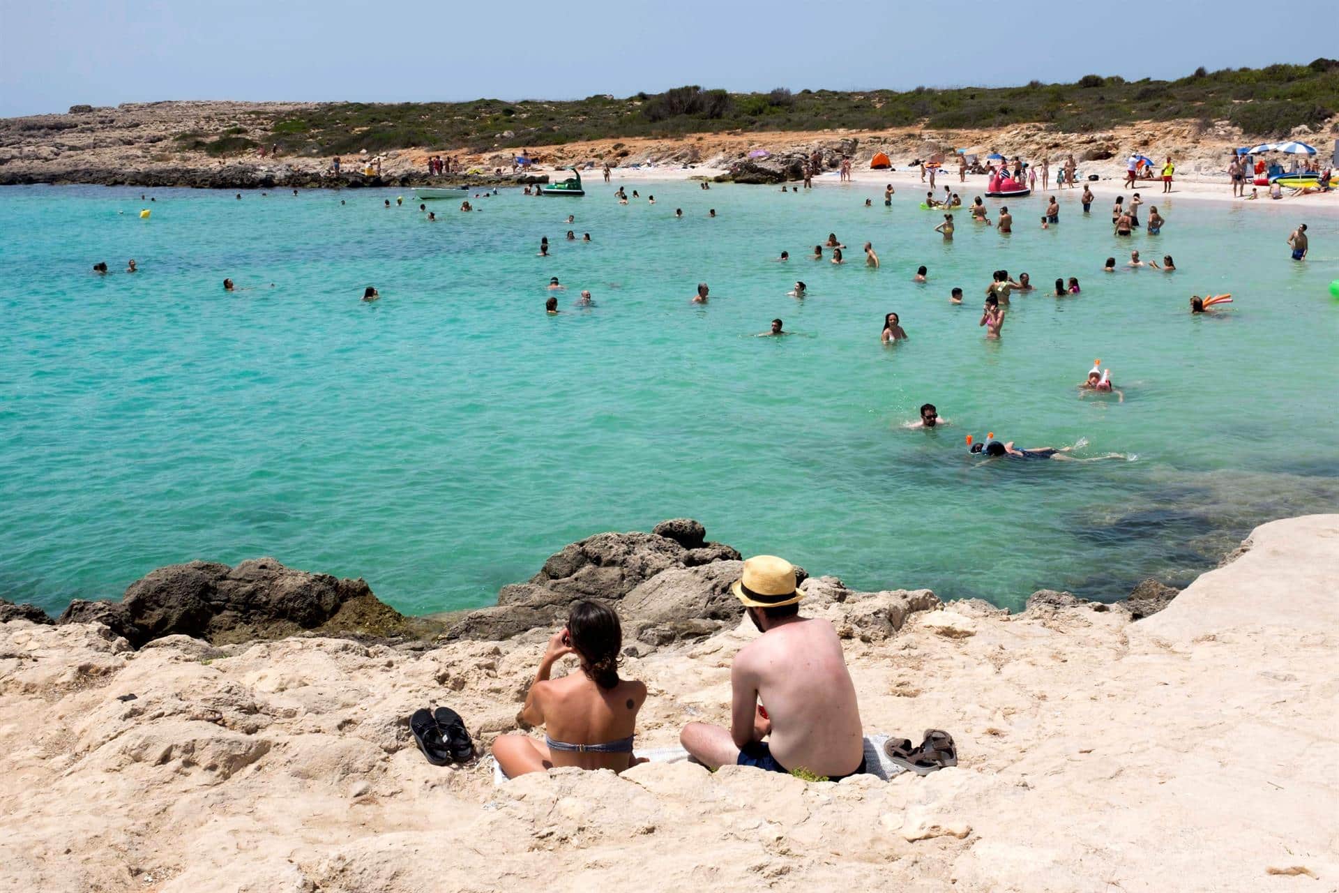 Playa de Binibeca, en Menorca.