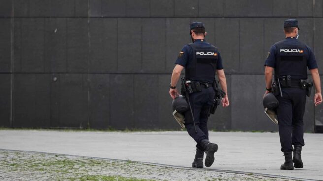 Agentes de la Policía Nacional, durante un servicio.