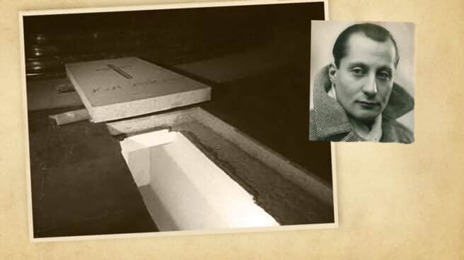 primo-de-rivera Sepulcro habilitado a los pies del altar mayor de la basílica del Valle de los Caídos en el que se encuentran los restos de José Antonio desde marzo de 1959.