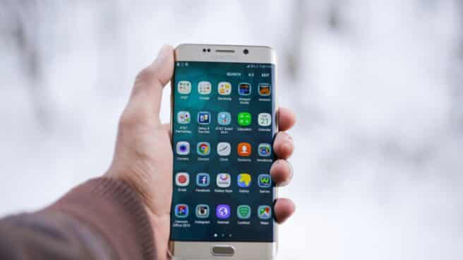 Aplicaciones en un teléfono Android.