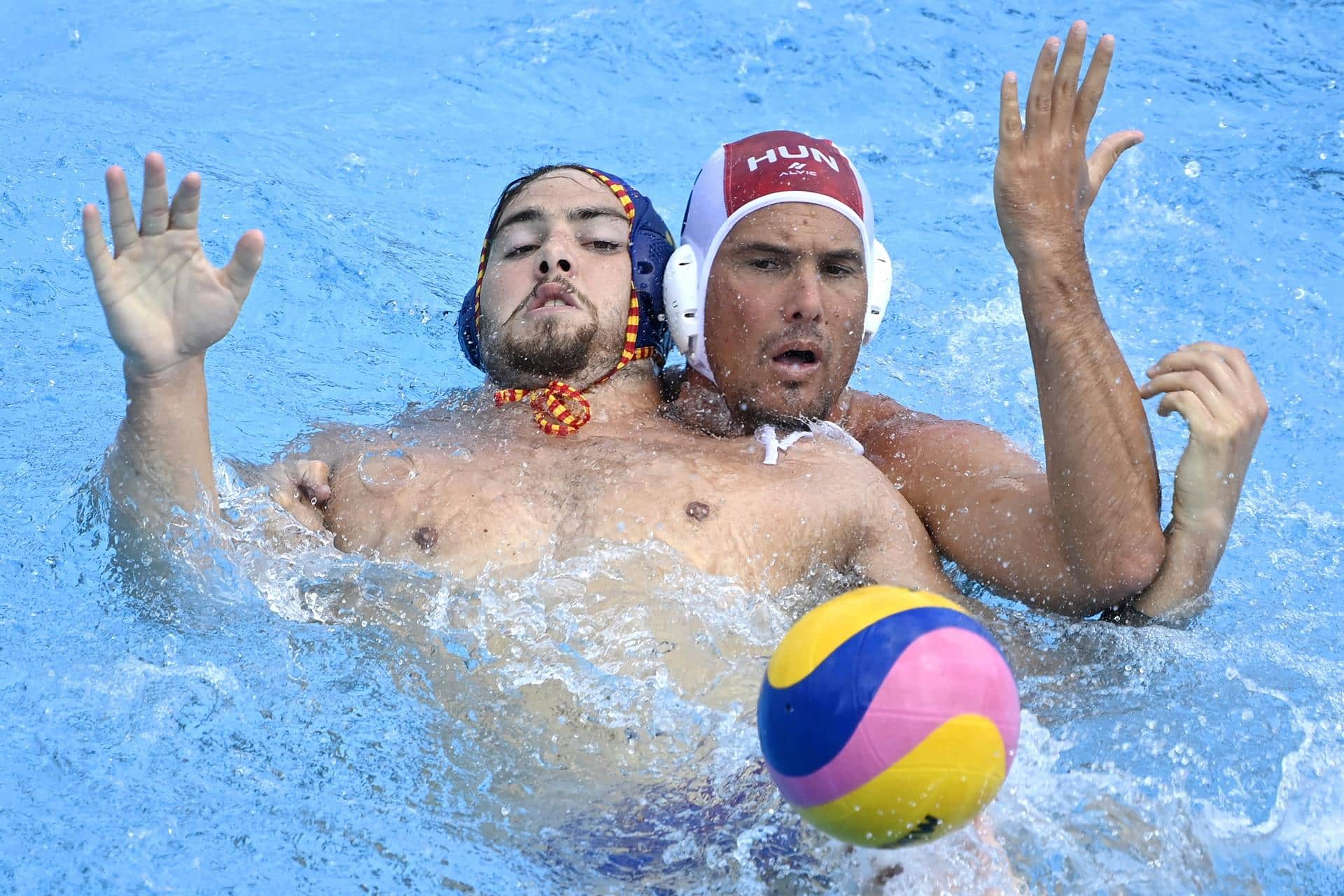La selección española de waterpolo, en un amistoso de preparación contra Hungría de cara a los Juegos Olímpicos de Tokio.