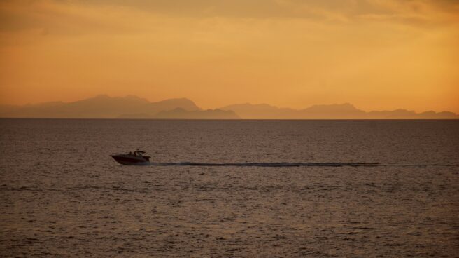 Atardecer en playa española