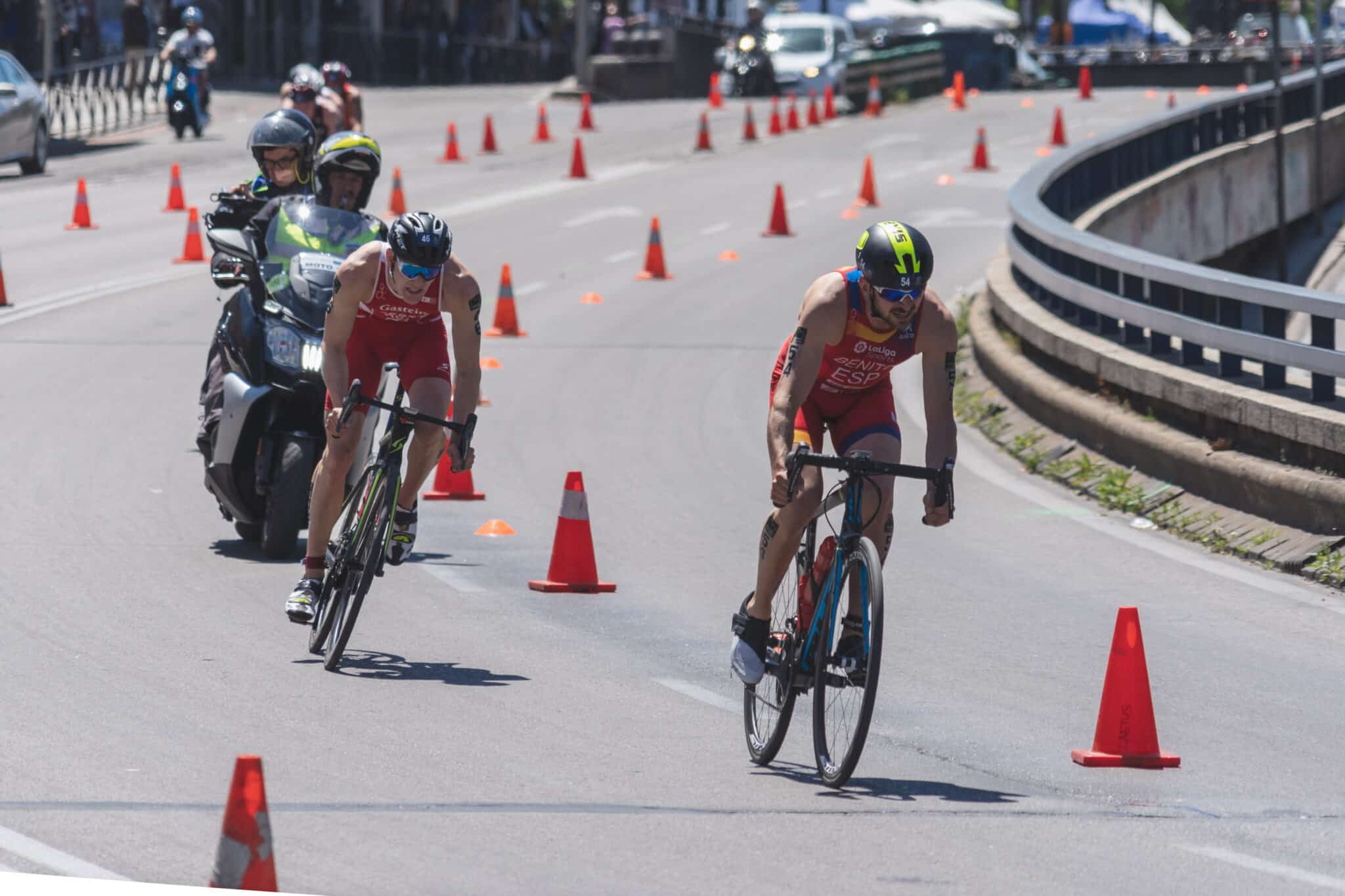 El triatlón será una de las bazas de España en los Juegos Olímpicos de Tokio. En la imagen, una prueba de la Copa del Mundo en Madrid.