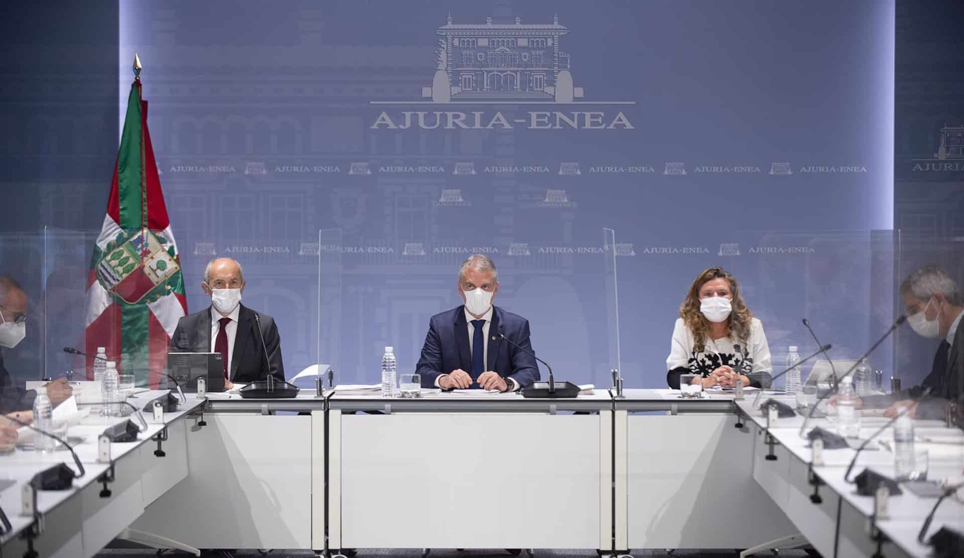 Reunión del LABI, presidida por el lehendakari, Iñigo Urkullu.