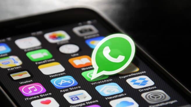 Aplicación móvil de WhatsApp.