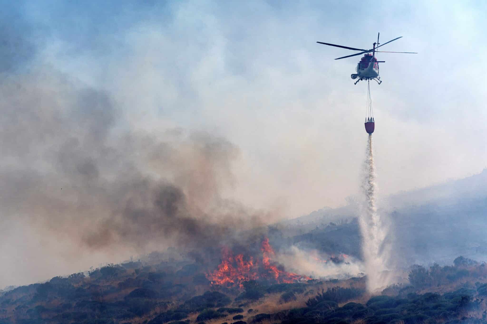 Incendio en la N-502 a la altura de Ávila