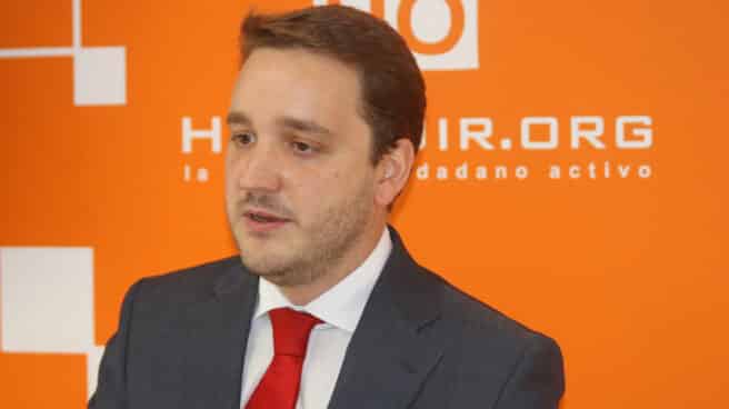 Marcial Cuquerella en un evento de la asociación Hazte Oir Marcial Cuquerella en un evento de la asociación Hazte Oir