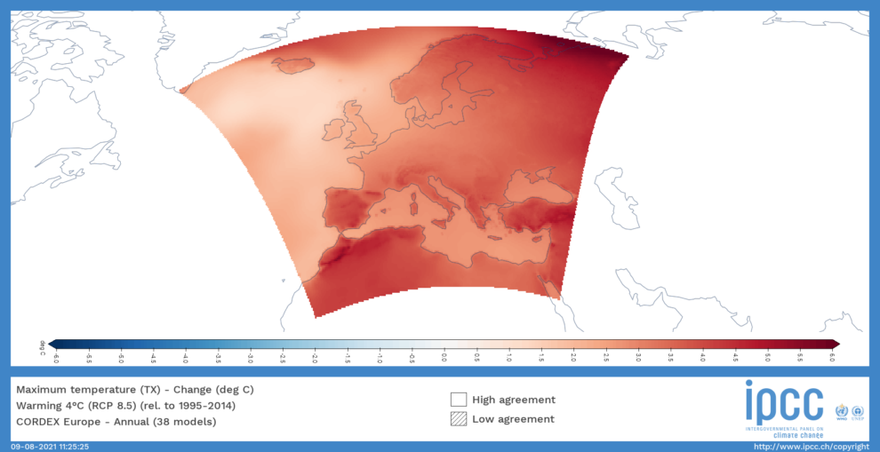 Mediterráneo en el escenario de la subida de 4º de temperatura media del planeta.