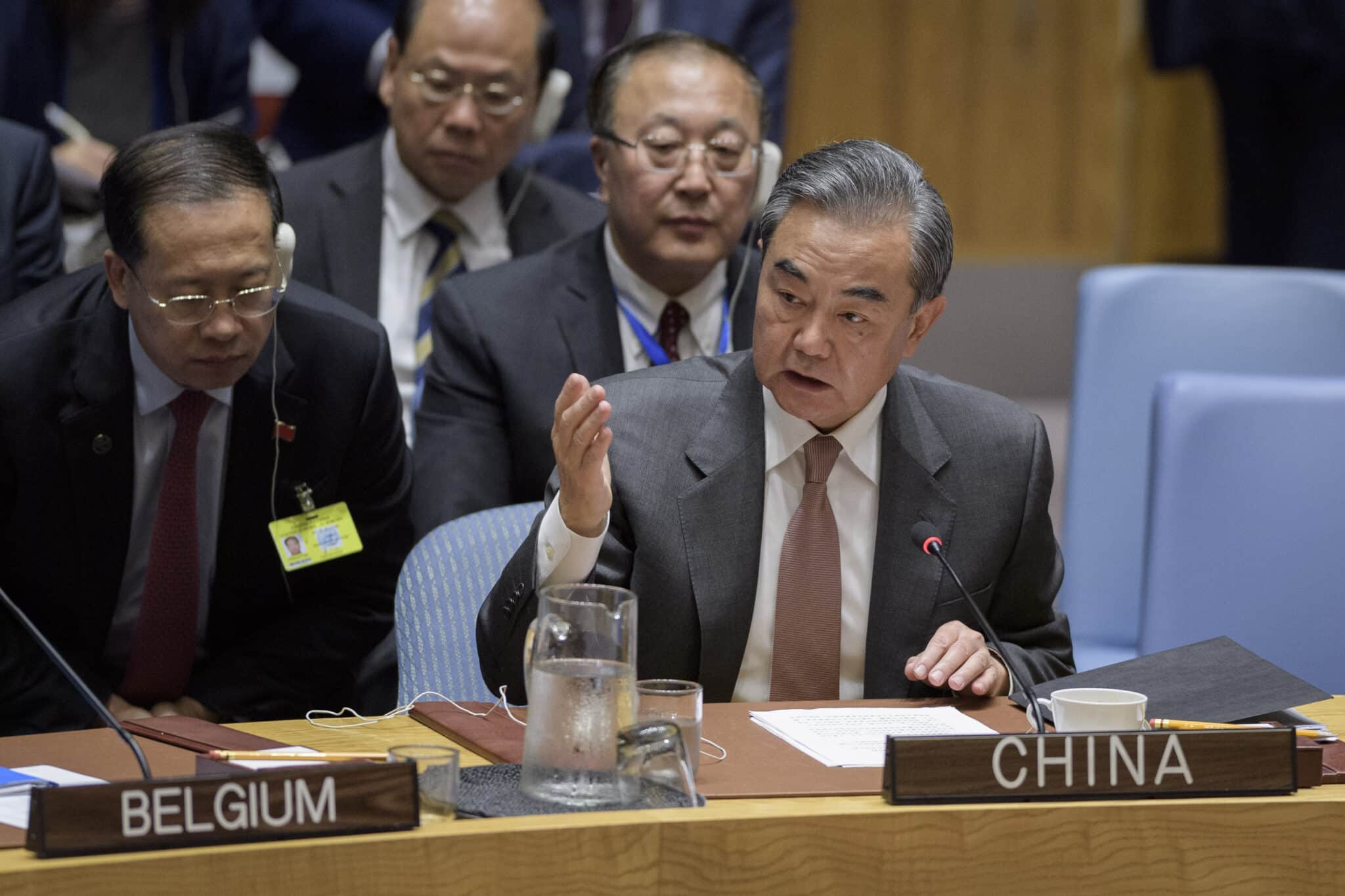 El ministro chino de Exteriores, Wang Yi, en la ONU