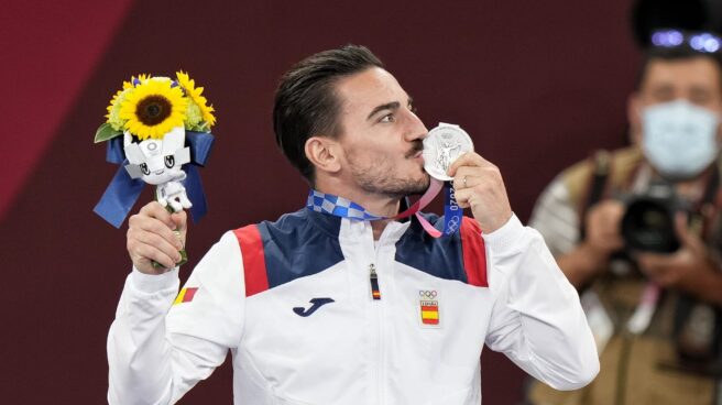 Damián Quintero, con la medalla de plata de los Juegos de Tokio