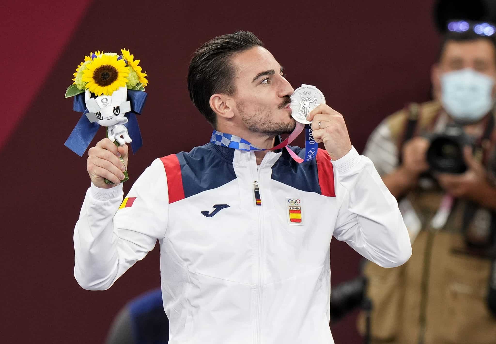 Damián Quintero, con la medalla de plata de los Juegos de Tokio