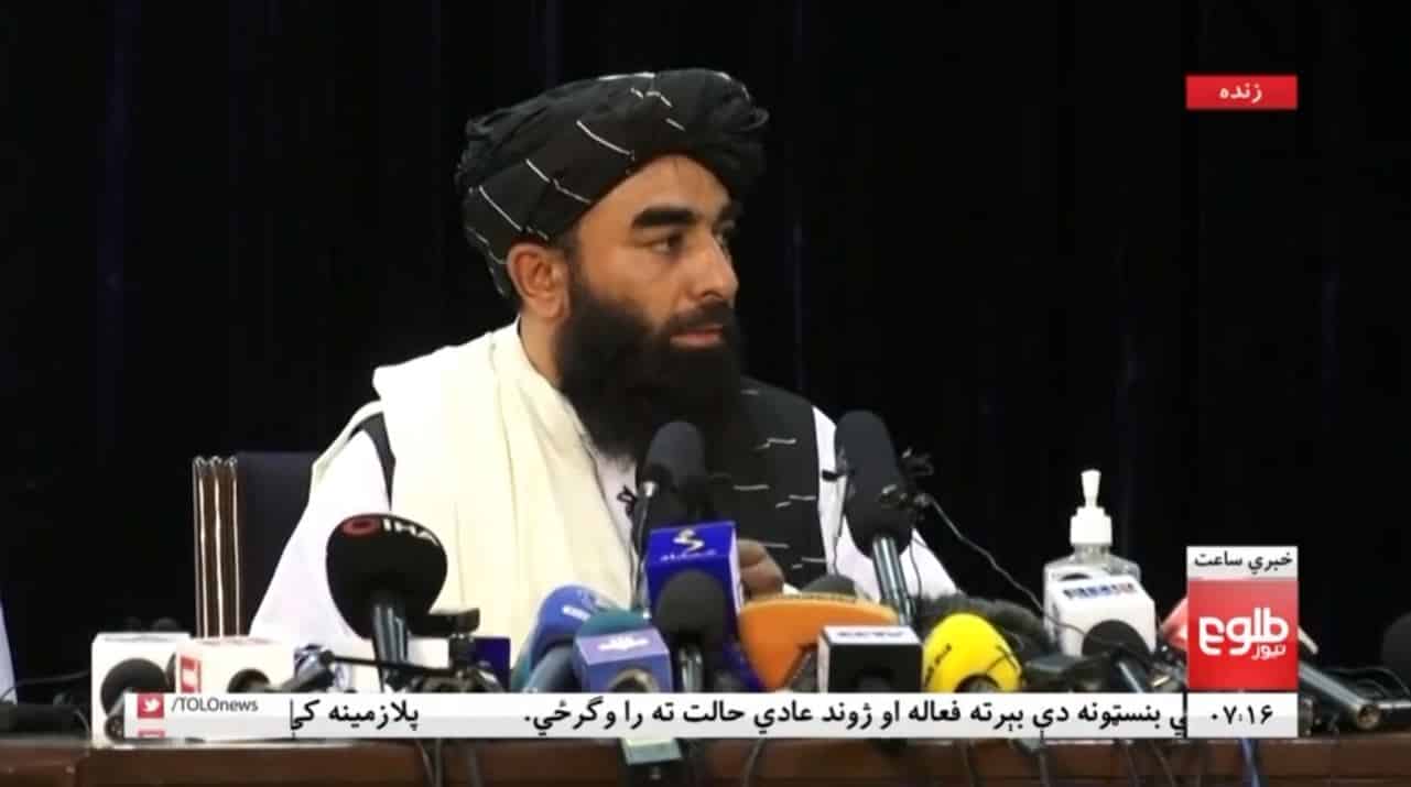 Zabihullah Mujahid, portavoz del grupo yihadista