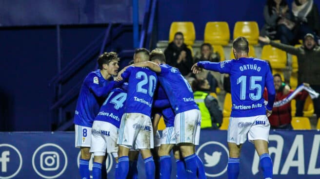 Jugadores del Real Oviedo.