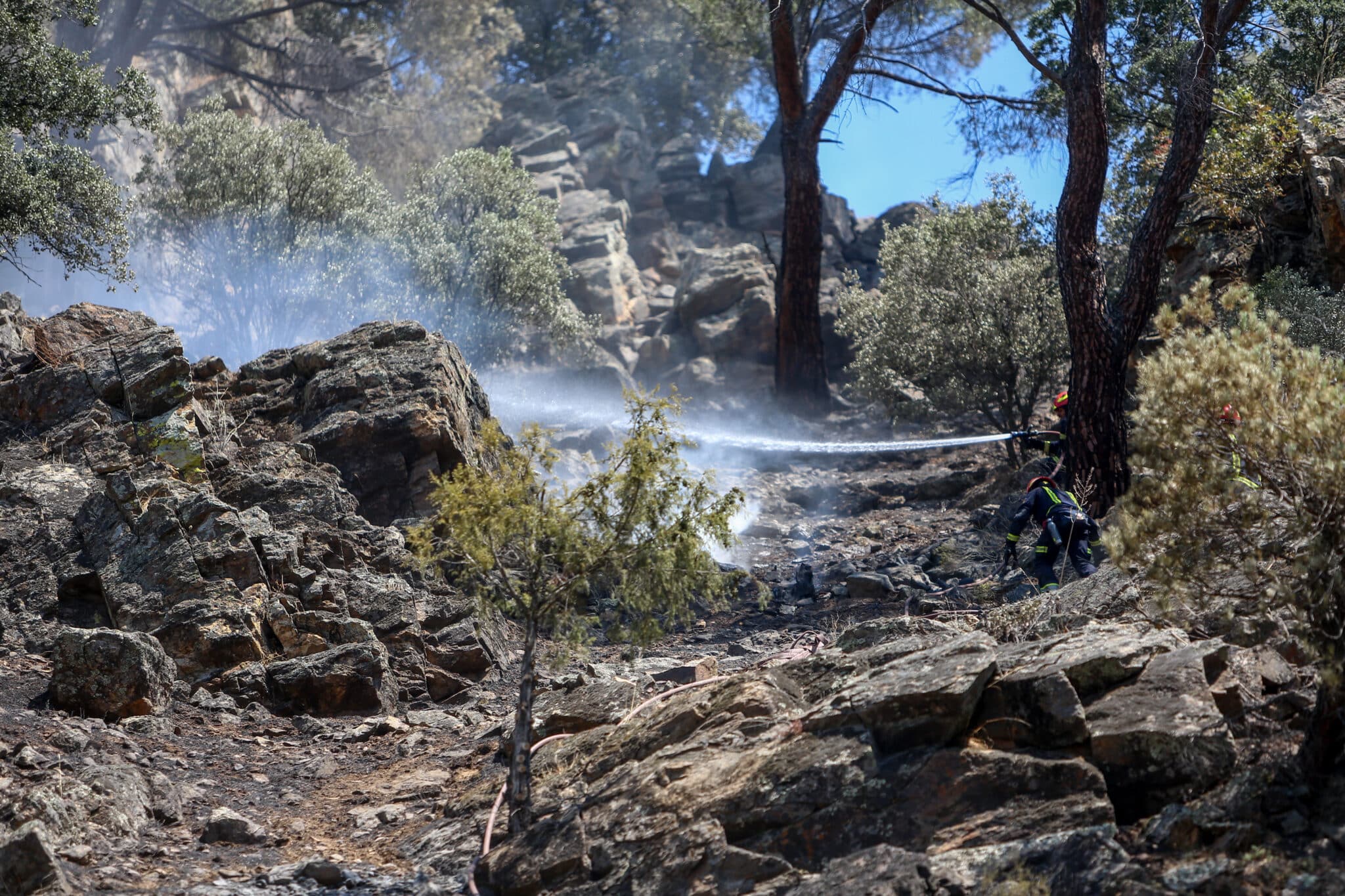 Estabilizado el incendio del Pantano de San Juan