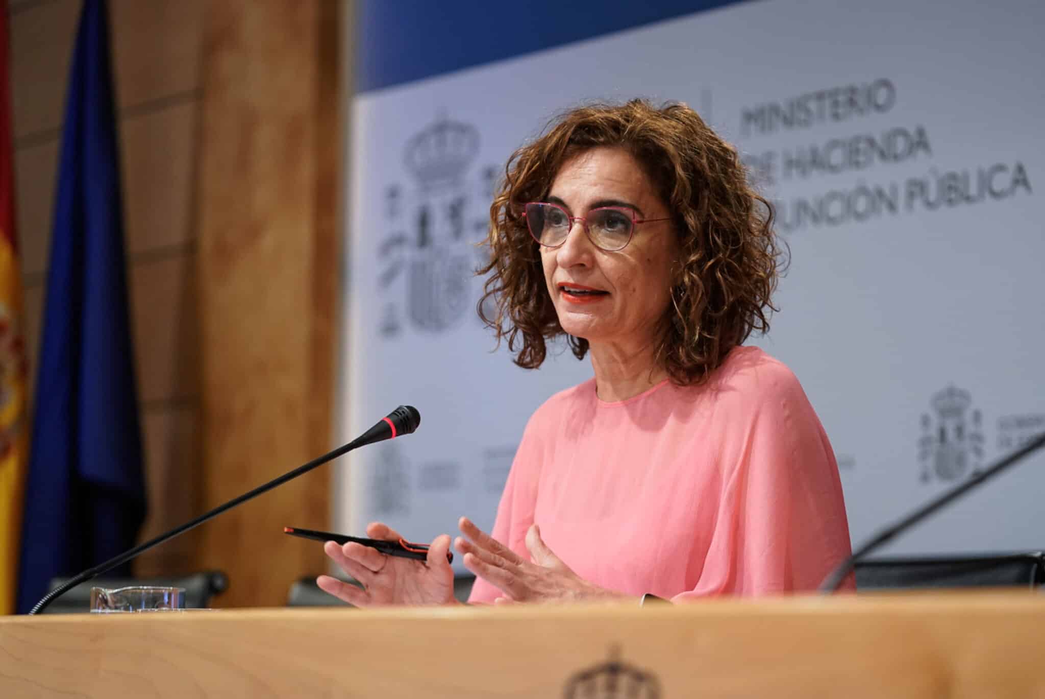 La ministra de Hacienda y Función Pública, María Jesús Montero.