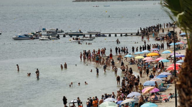 Cadena humana en defensa del Mar Menor.