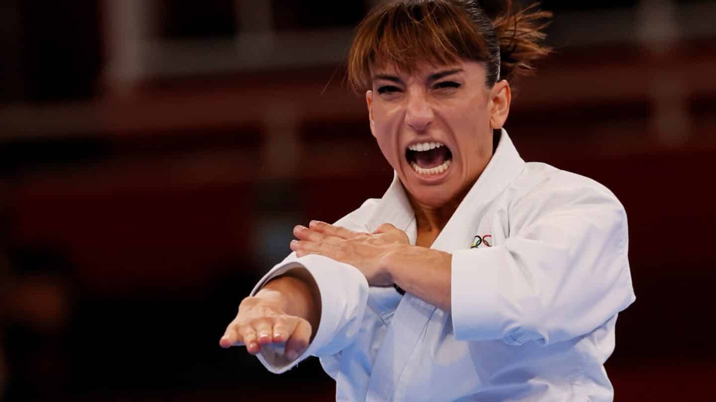 La karateca Sandra Sánchez, en los Juegos Olímpicos de Tokio