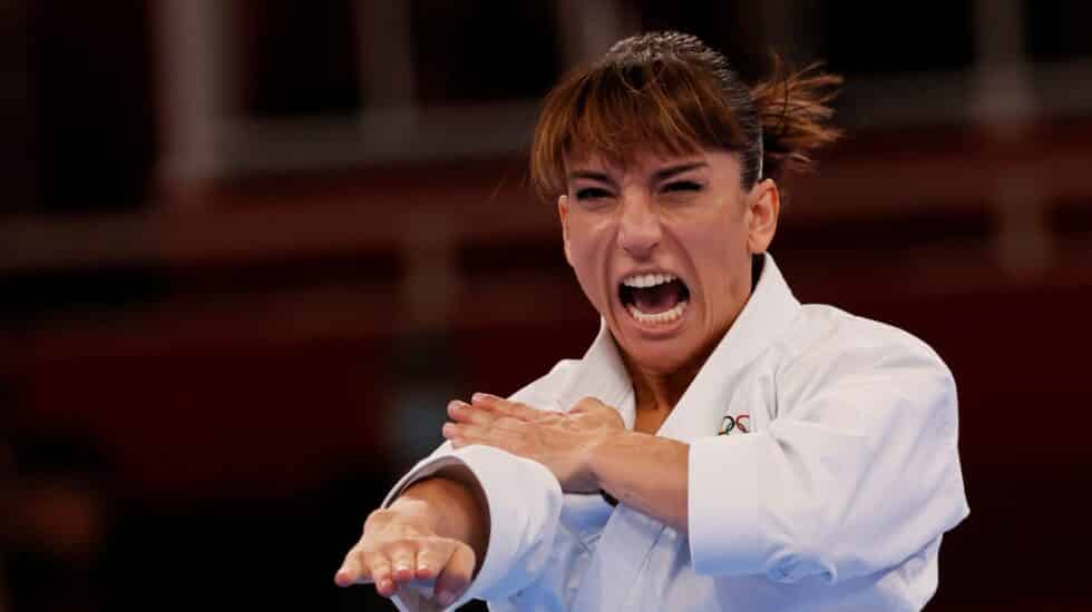 La karateca Sandra Sánchez, en los Juegos Olímpicos de Tokio