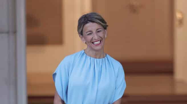 Primer Consejo de Ministros tras la remodelación del Gobierno de coalición La vicepresidenta segunda del Gobierno y ministra de Trabajo y Economía Social, Yolanda Díaz, en el Palacio de la Moncloa.