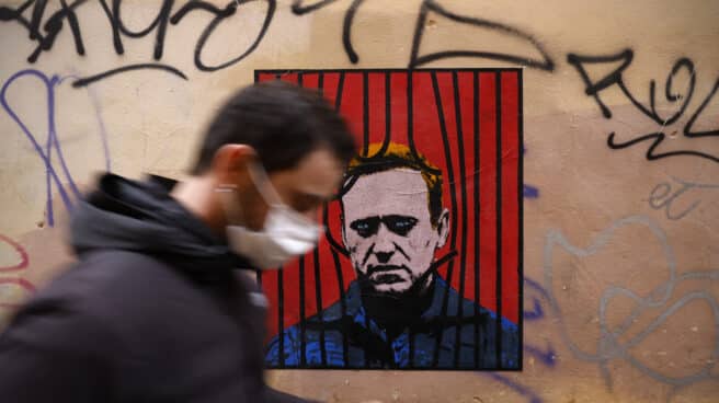 Póster del opositor ruso Alexei Navalny