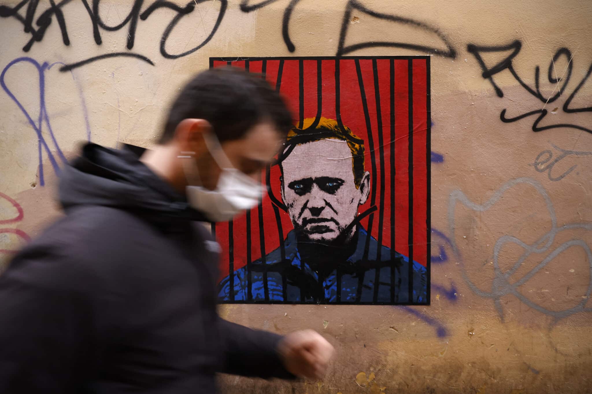 Póster del opositor ruso Alexei Navalny