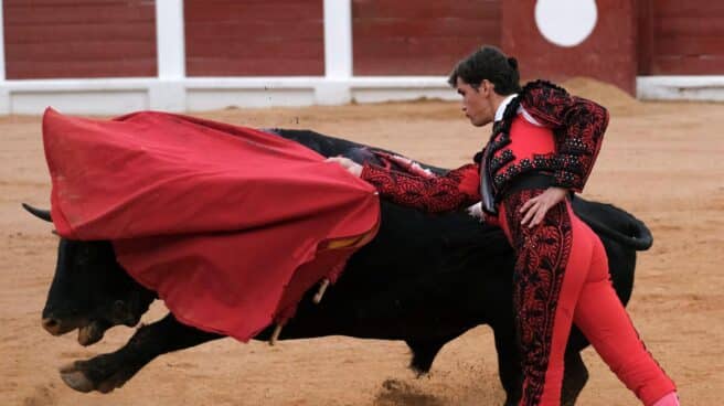 Daniel Luque lidia un toro durante la feria de Gijón, este fin de semana.