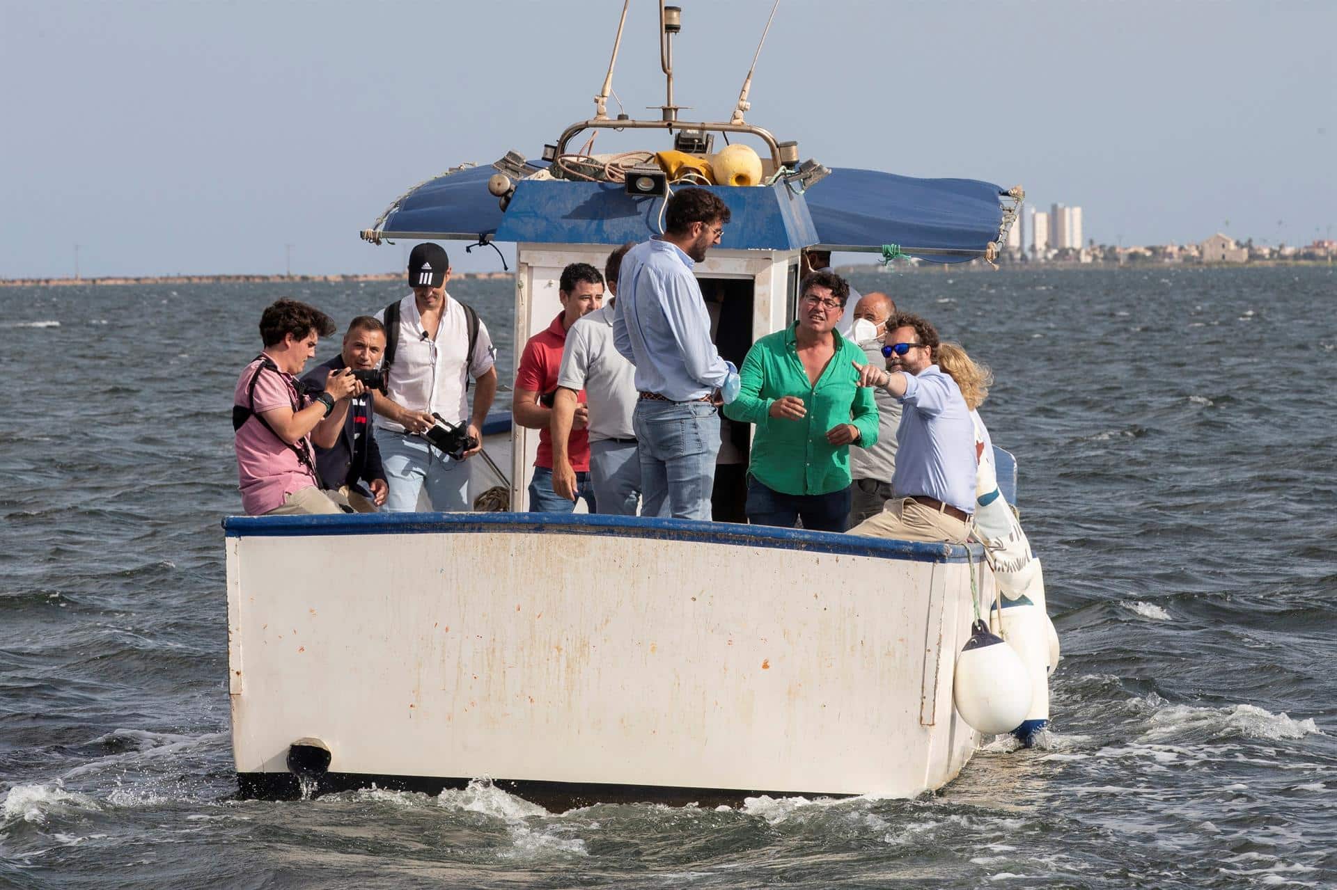 Iván Espinosa de los Monteros, en el Mar Menor.