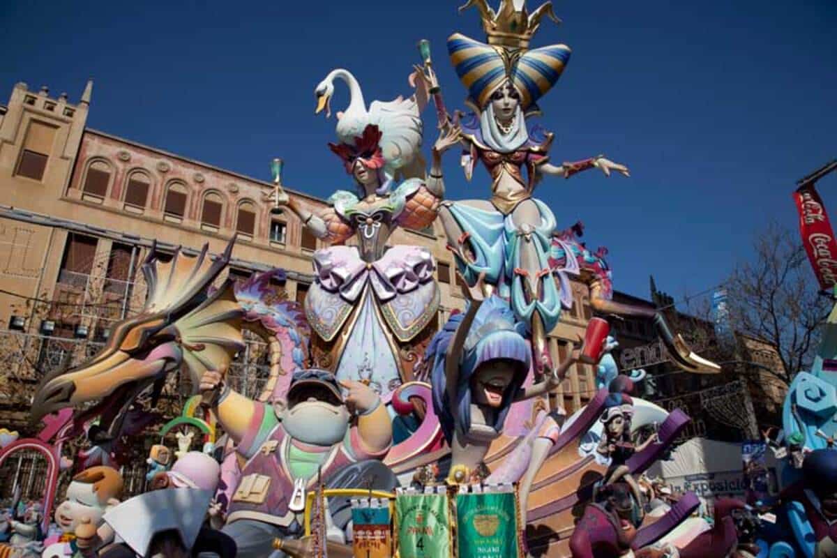 Imagen de carroza de las últimas Fallas valencianas celebradas en 2019