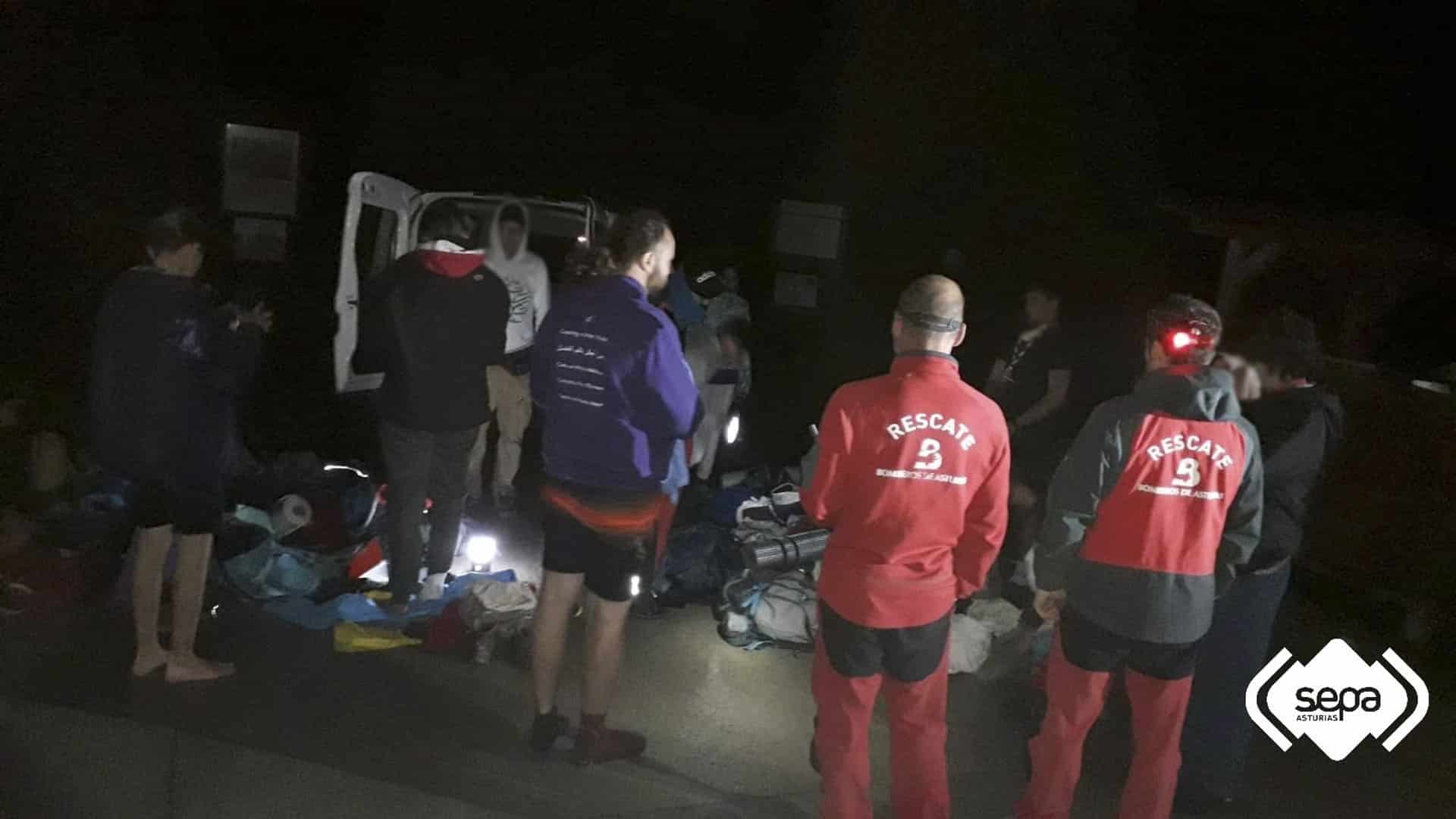 Rescatado un grupo scout con 10 menores que se perdieron en la zona de Lagos de Covadonga