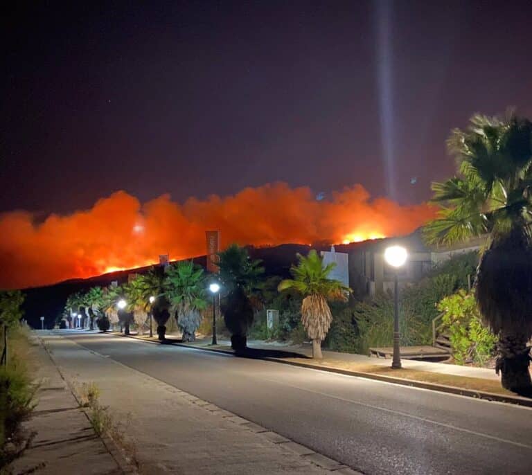 Detenido el presunto autor del incendio forestal de La Línea de la Concepción