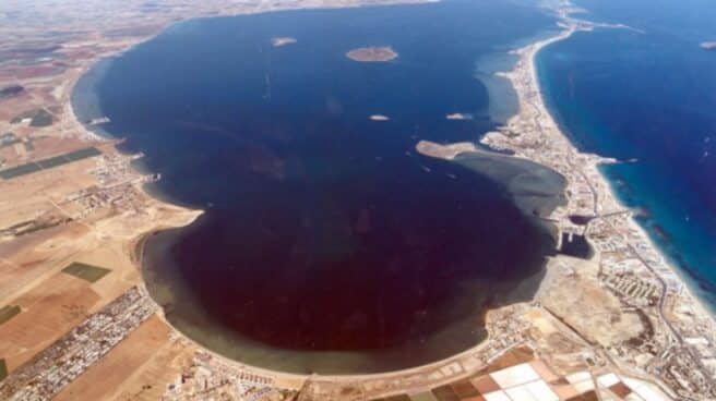 Vista aérea del Mar Menor.