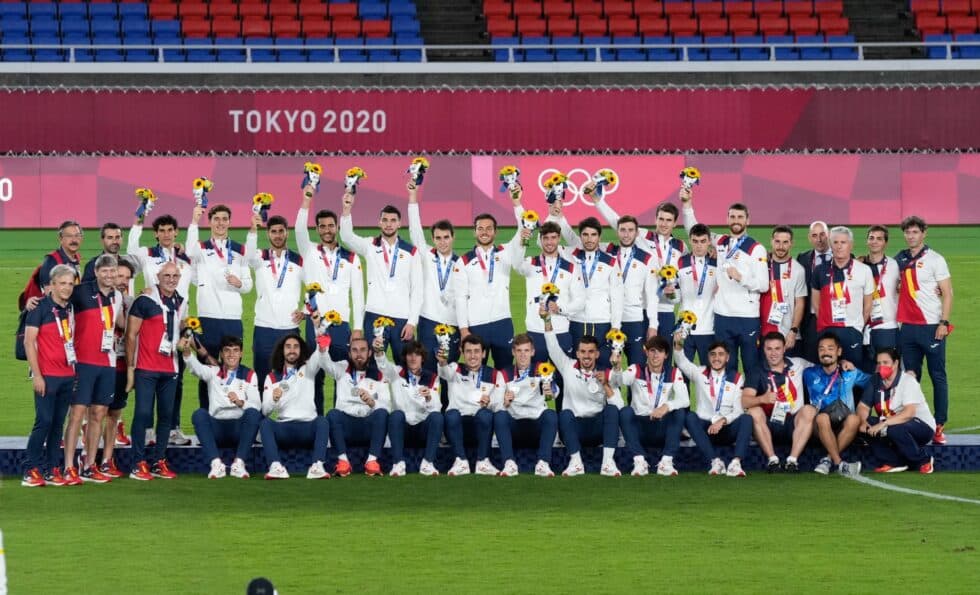 La selección masculina de fútbol, plata en Tokio 2020