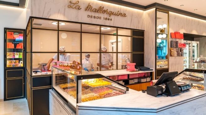 Imagen del interior de la pastelería La Mallorquina en la calle Velázquez 39.