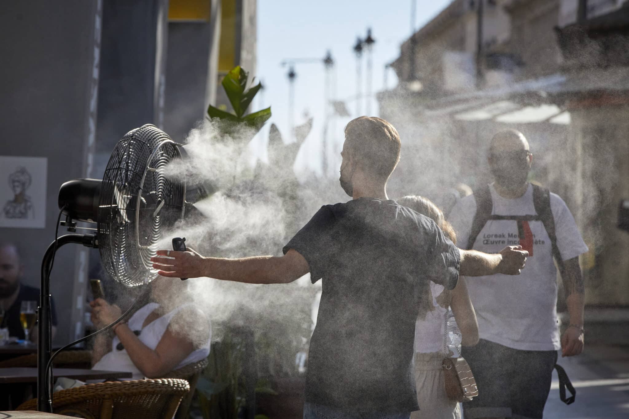 Ola de calor en Madrid.