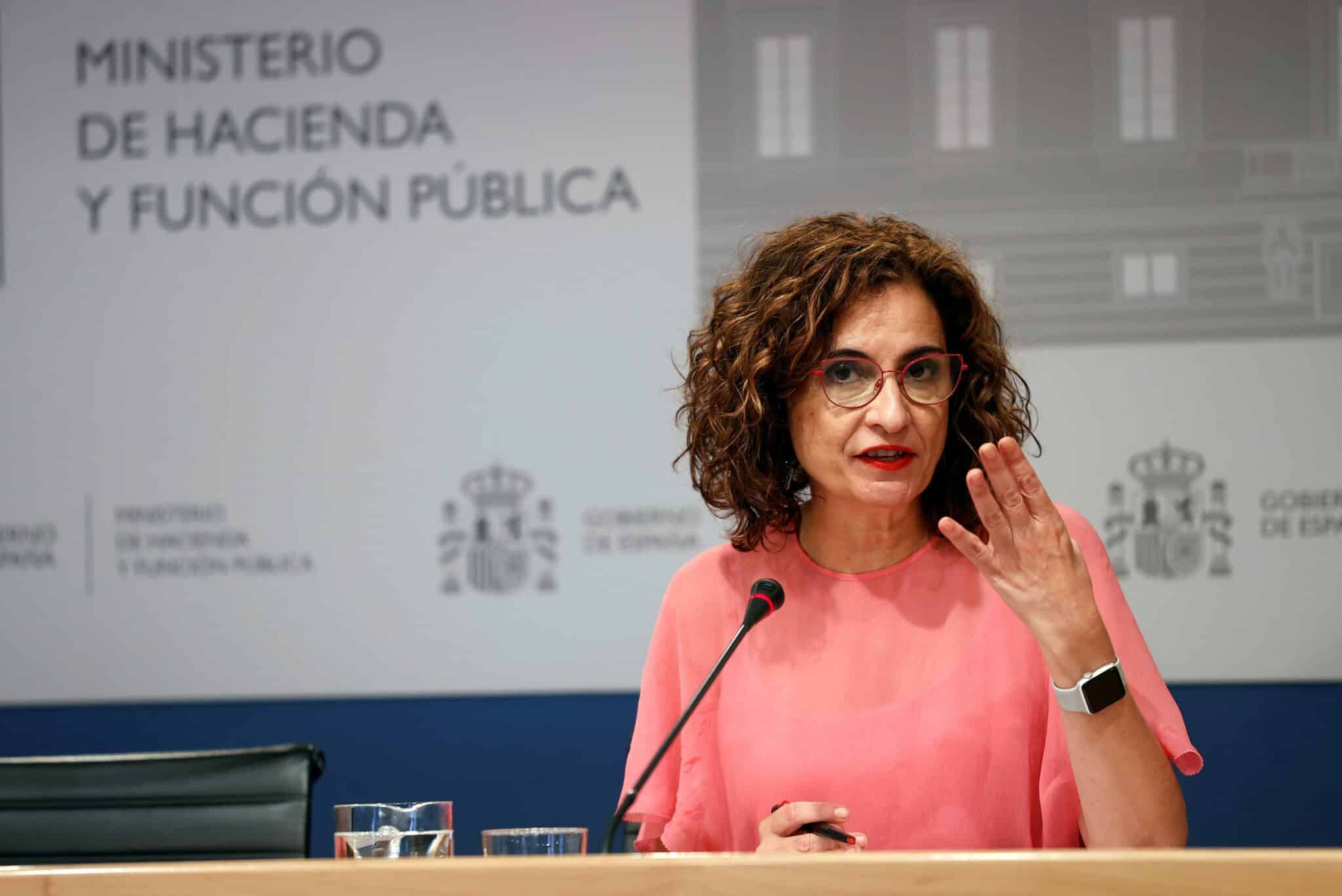 La ministra de Hacienda, María Jesús Montero.