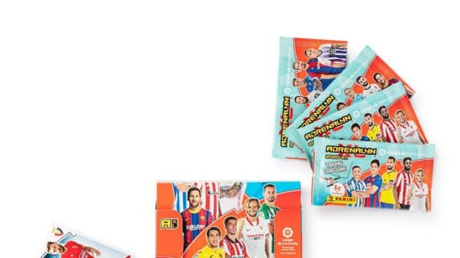 Caja y álbum de cromos de Panini