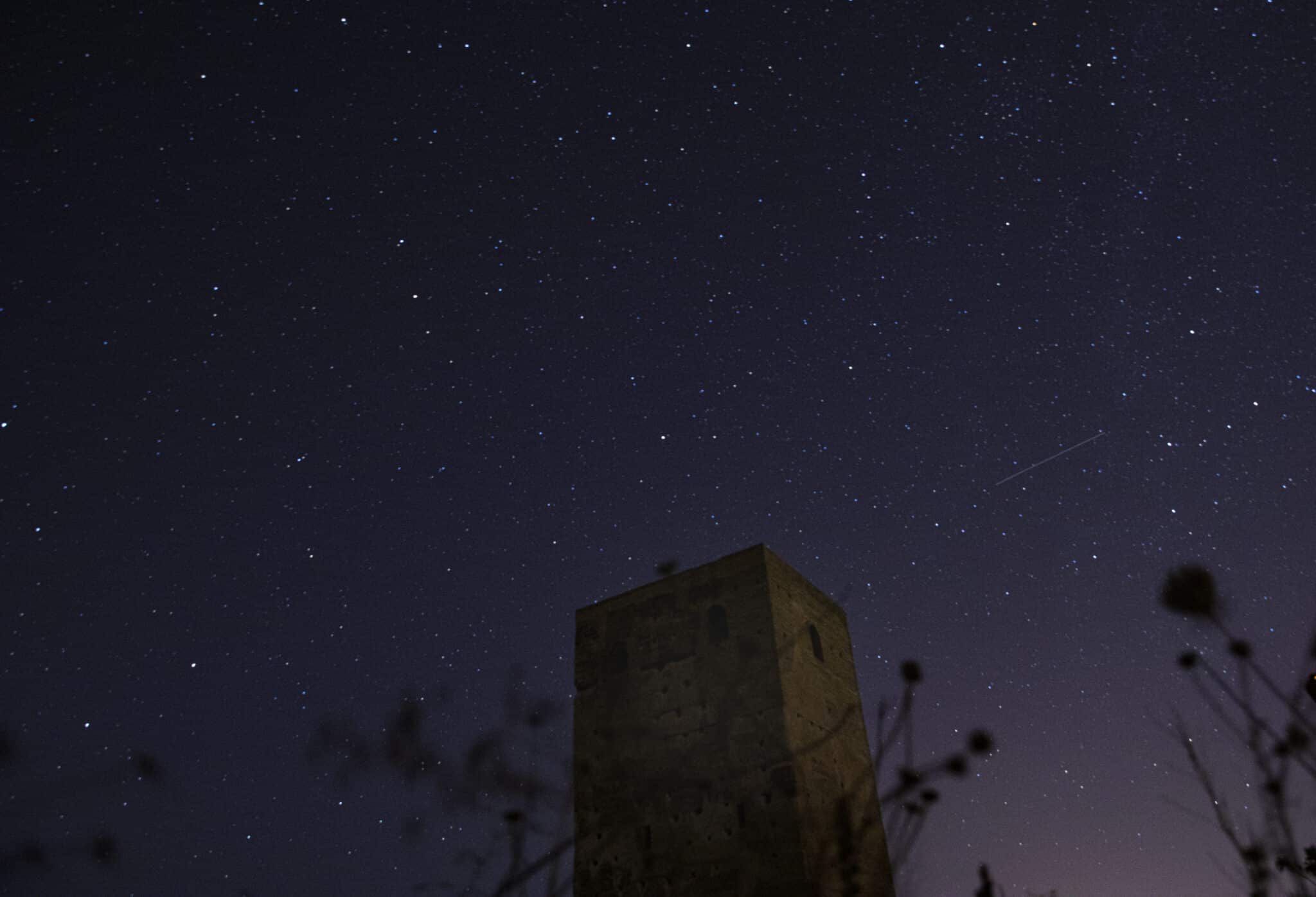 Las lluvias de estrellas fugaces conocidas como las Perseidas, en Gerena, Sevilla